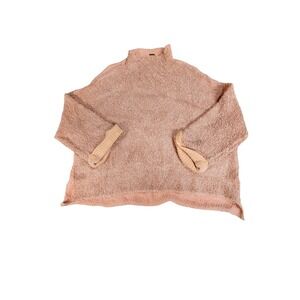 Free people chunky knit oversized small pink sweater